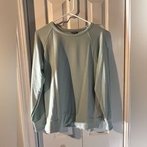 Eddie Bauer Ocean Blue Classic Lounge Pullover Crewneck Sweatshirt Women's Small